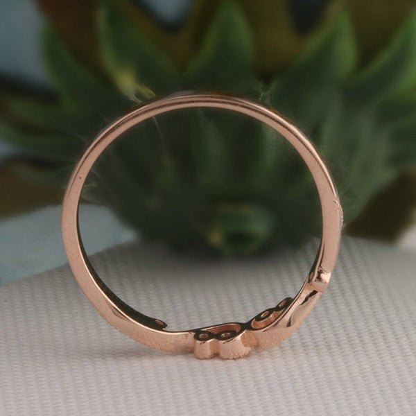 Moissanite 14k Gold Wedding Band