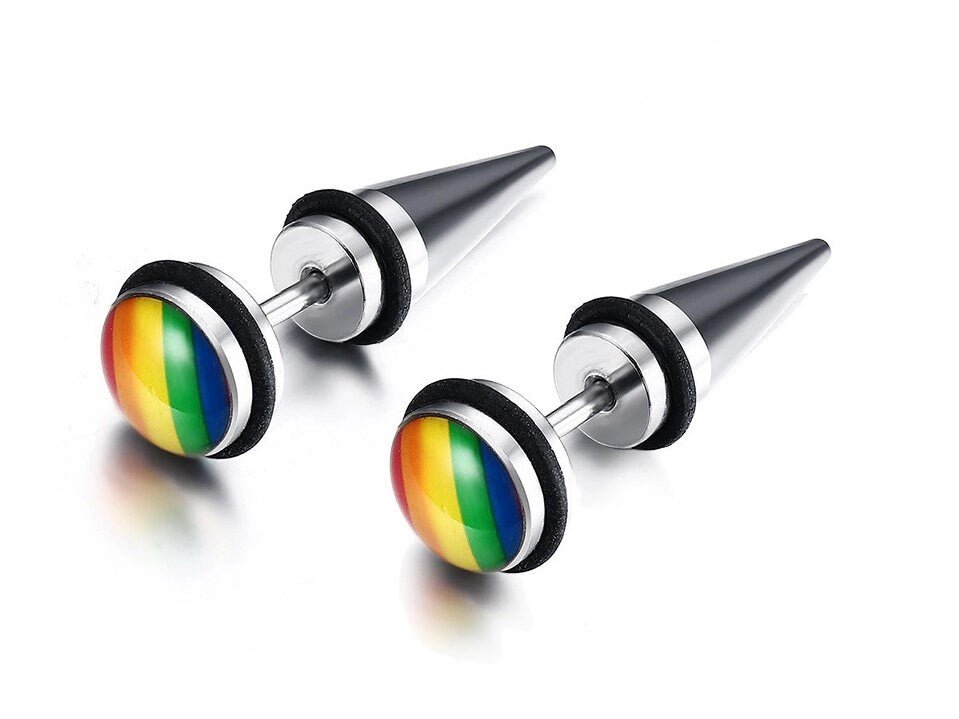 Rainbow Road - Tungsten Rainbow Gay Pride Ring