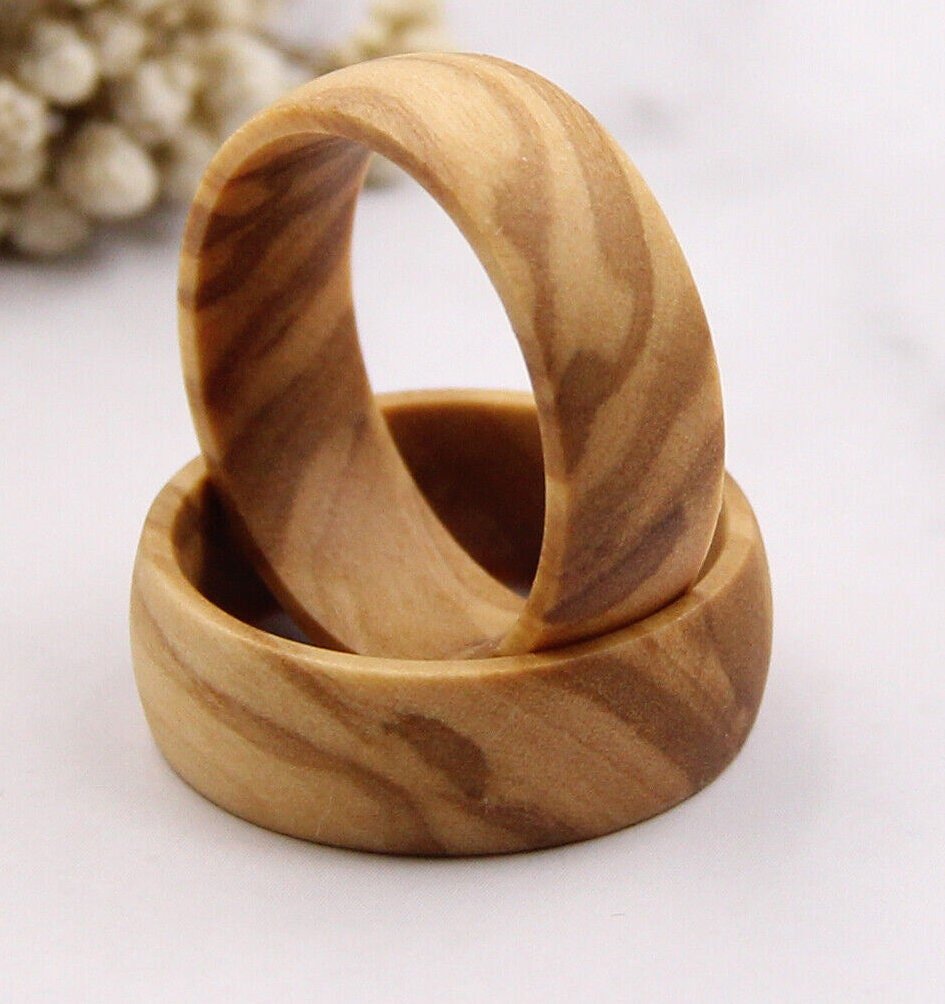 Solid Olive - Solid Olive Wood Wedding Band