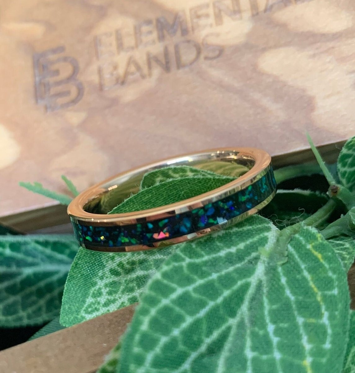 Galaxy Opal - Rose Gold Galaxy Opal Ring