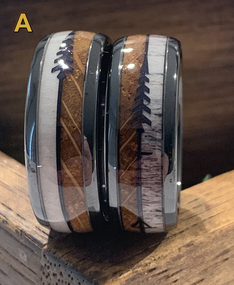 Men's Deer Antler Ring Collection