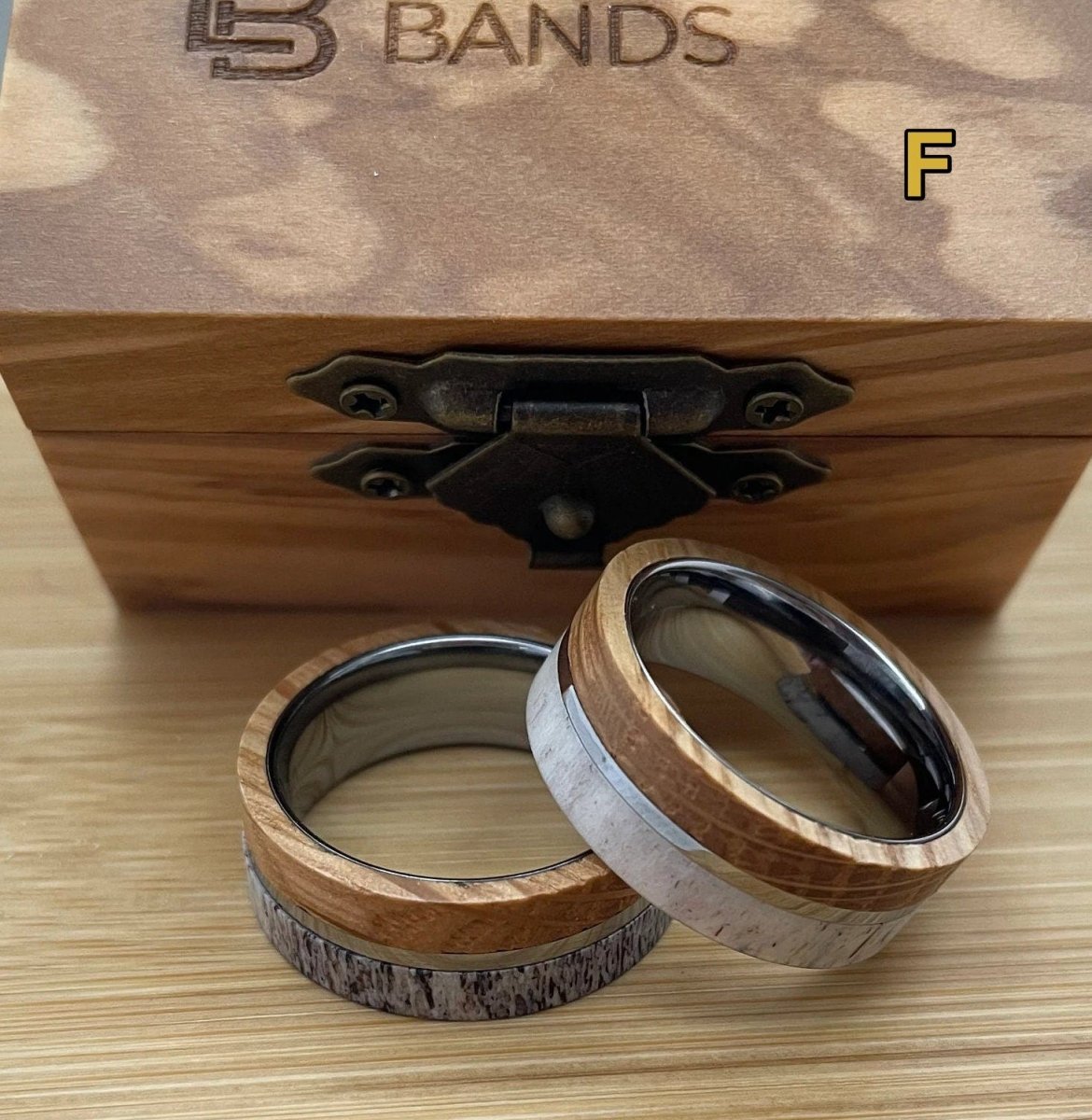 Men's Deer Antler Ring Collection