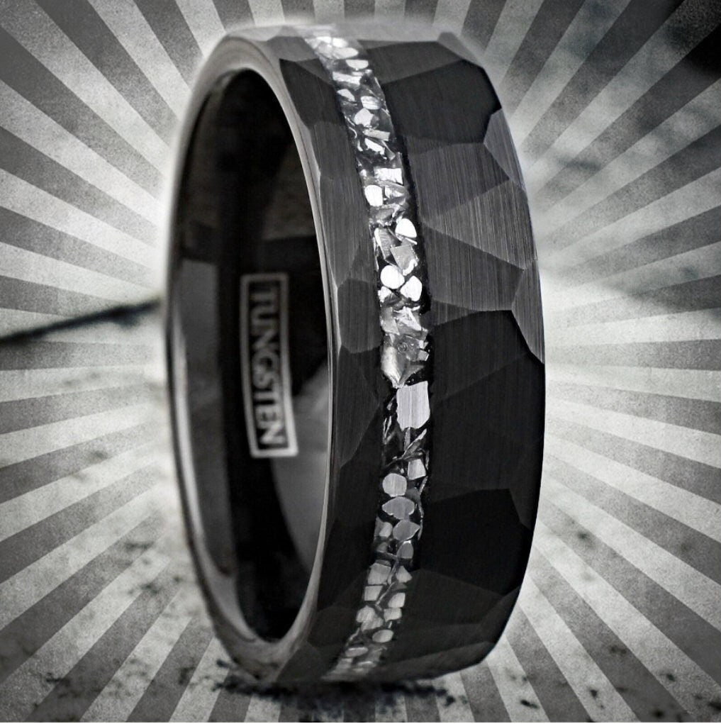 Hammer Space - Men's Tungsten Meteorite Wedding Band