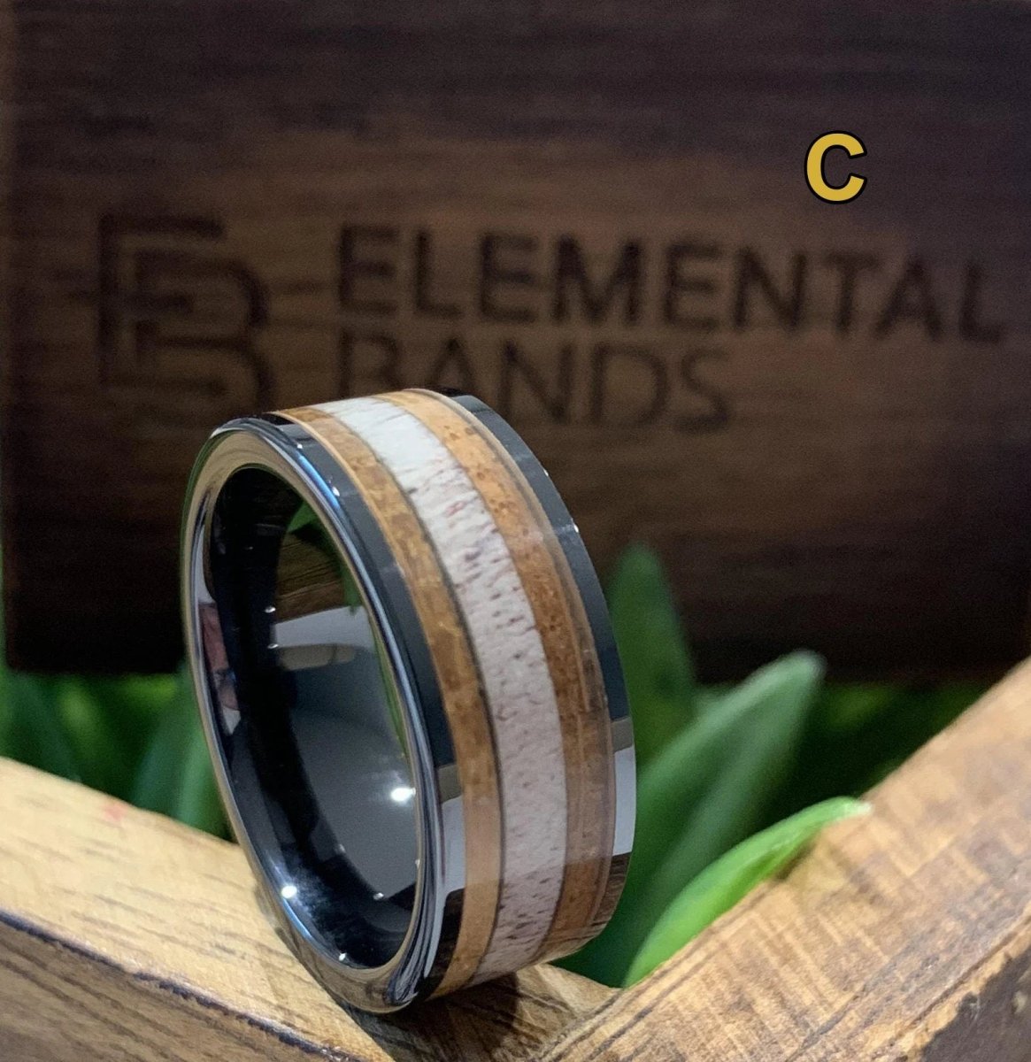 Men's Deer Antler Ring Collection