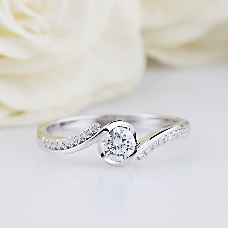 Moissanite Engagement Ring