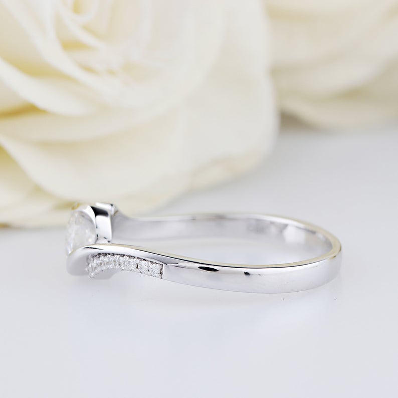 Moissanite Engagement Ring