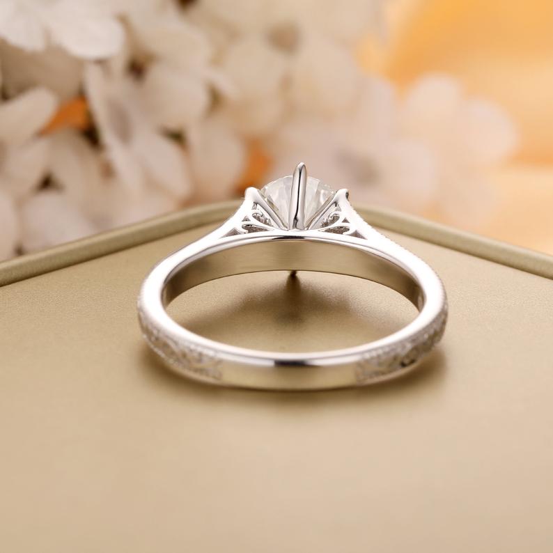 Moissanite Engagement Ring