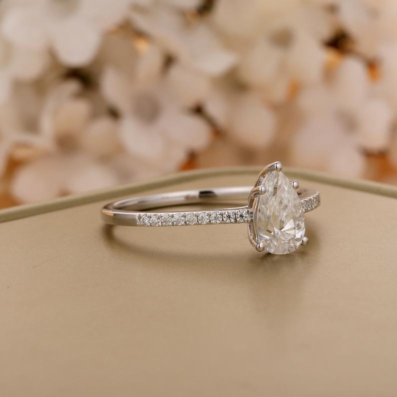 Moissanite Engagement Ring