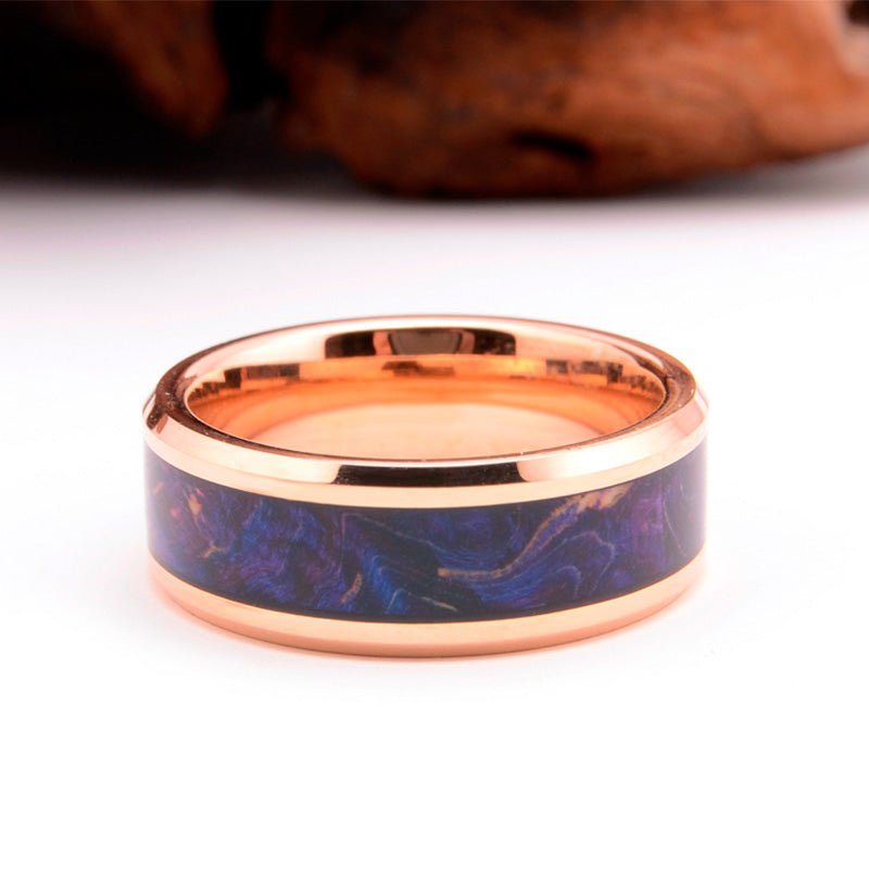 Professor Woodwork - Tungsten Elder Wood Wedding Band