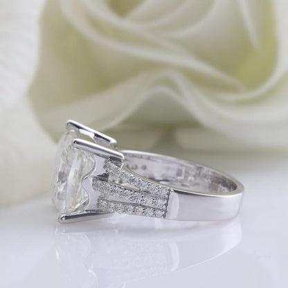 large moissanite ring