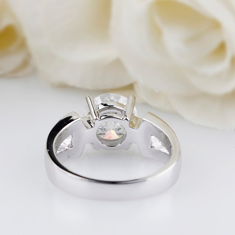 bold love moissanite engagement ring