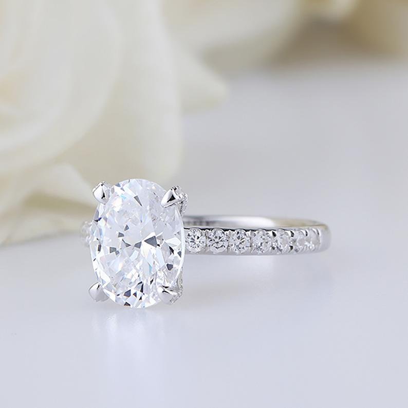 Moissanite Engagement Ring