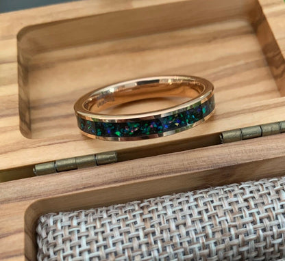 Galaxy Opal - Rose Gold Galaxy Opal Ring