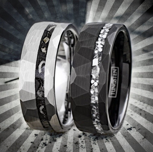 Hammer Space - Men's Tungsten Meteorite Wedding Band