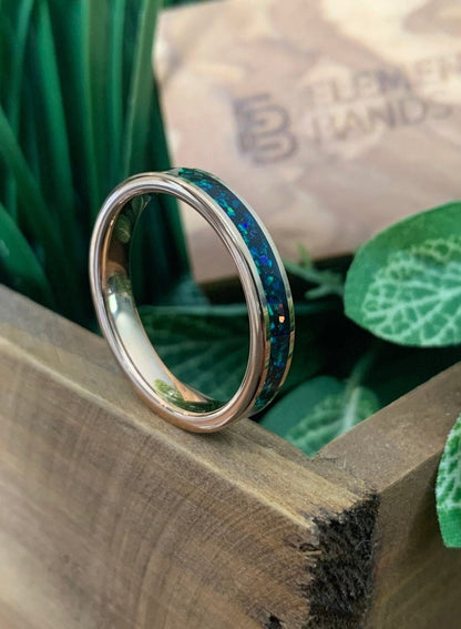 Galaxy Opal - Rose Gold Galaxy Opal Ring
