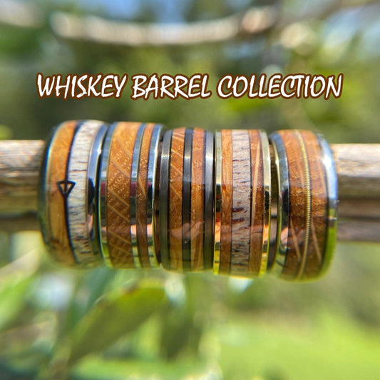 Men's Whiskey Barrel Ring Collection