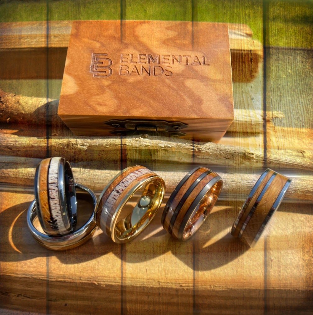 Men's Whiskey Barrel Ring Collection