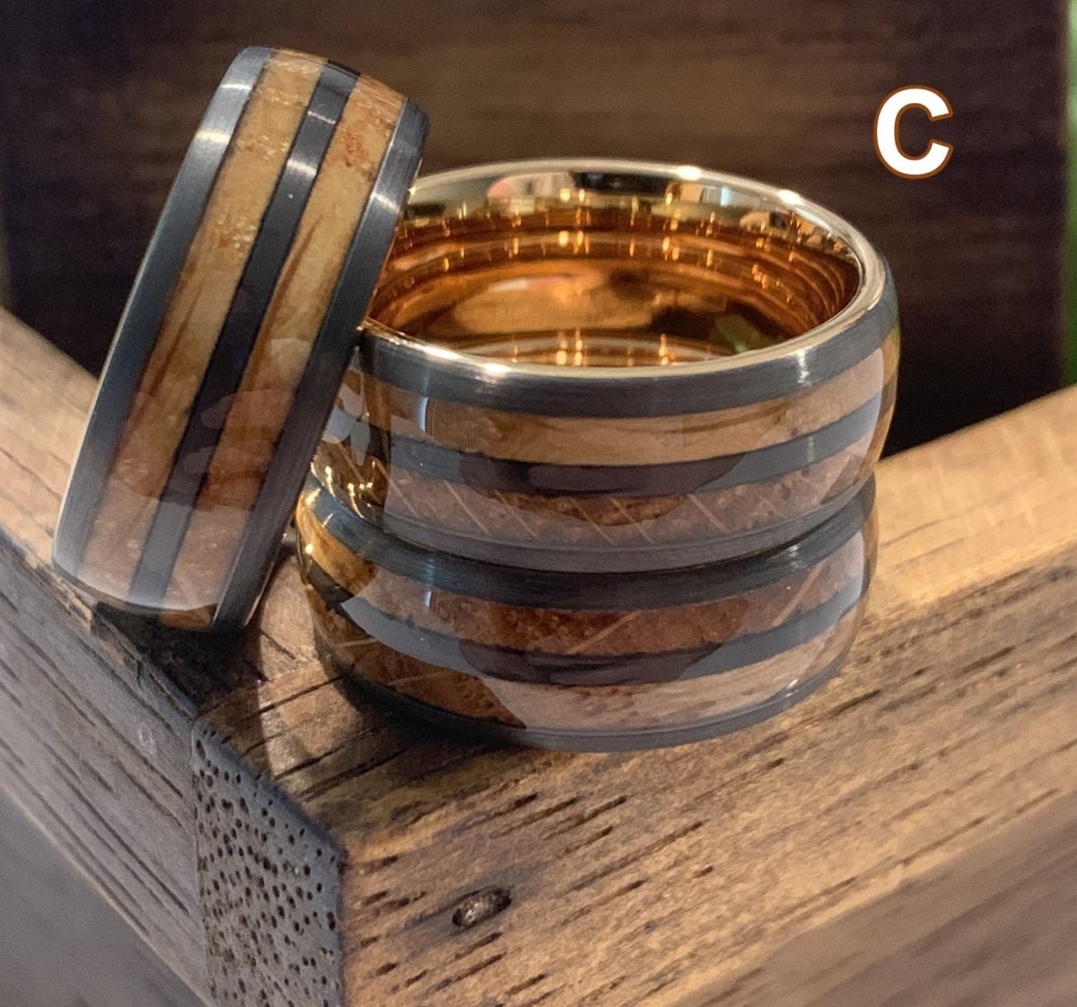 Men's Whiskey Barrel Ring Collection