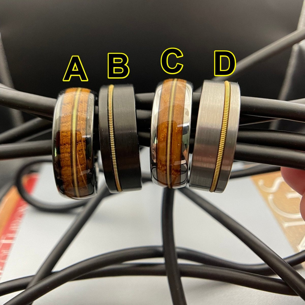 Men's Guitar String Ring Collection