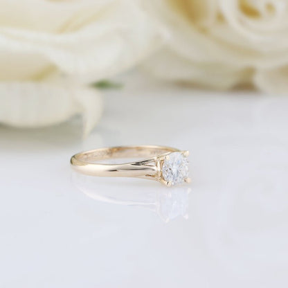 half carat moissanite engagement ring