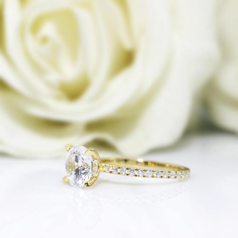 Moissanite Engagement Ring