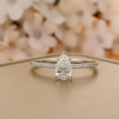 Moissanite Engagement Ring