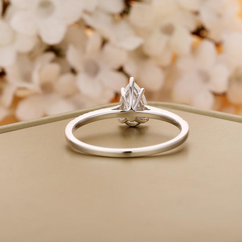 Moissanite Engagement Ring