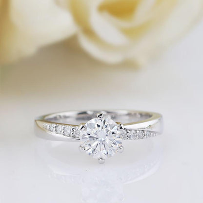 Moissanite Engagement Ring