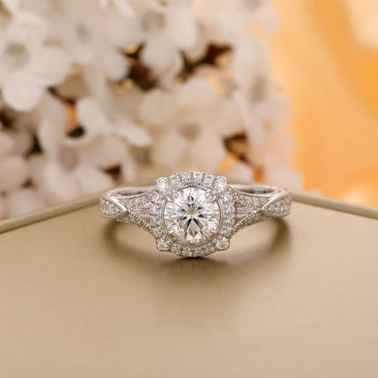 Moissanite Engagement Ring