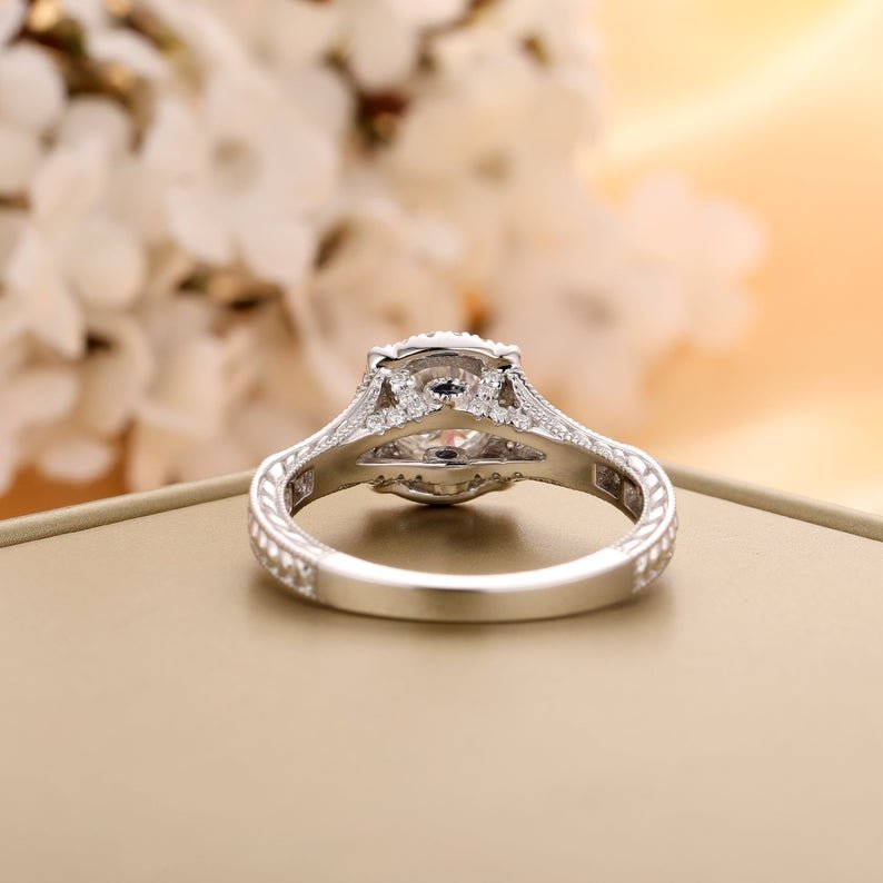 Moissanite Engagement Ring