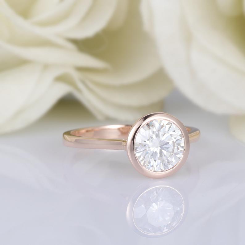 moissanite bezel